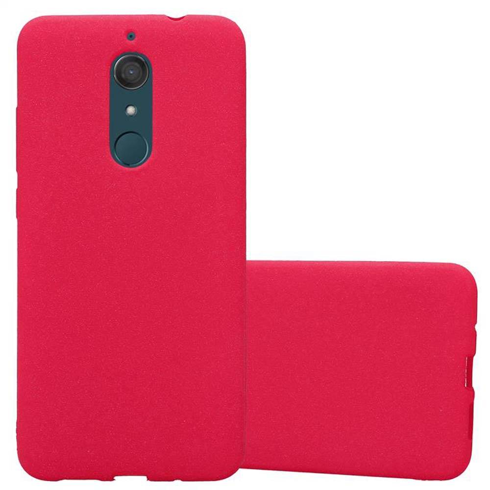 Cadorabo Schutzhülle für WIKO VIEW XL Hülle in Rot Handyhülle TPU Etui Cover Case