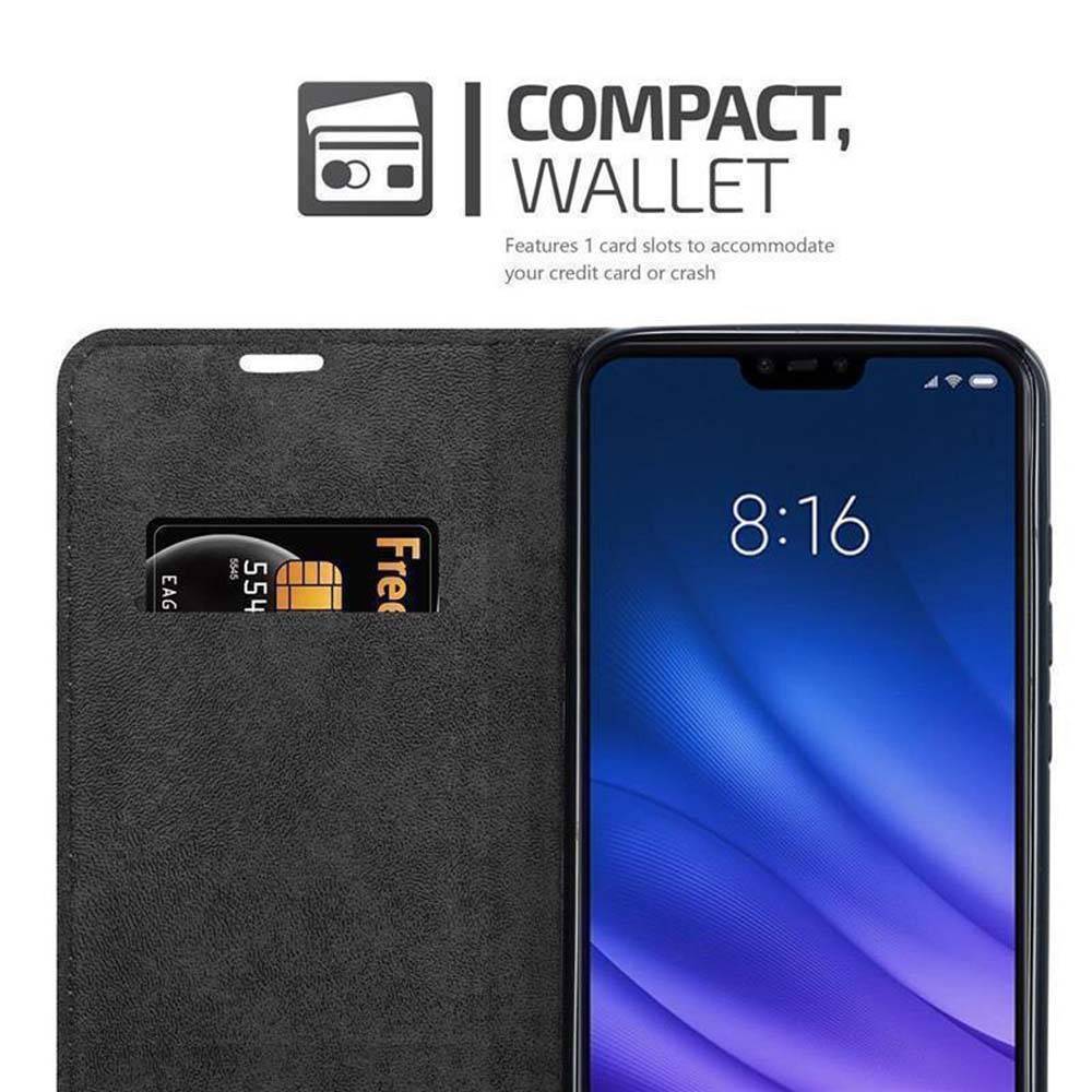 Cadorabo Hülle für Xiaomi Mi 8 LITE Schutz Hülle in Braun Handyhülle Etui Case Cover Magnetverschluss