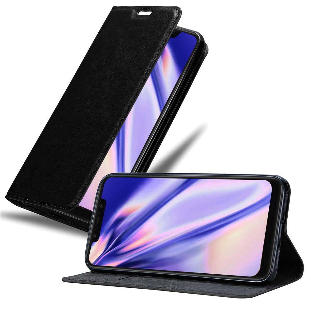 Cadorabo Hülle für Xiaomi Pocophone F1 Schutz Hülle in Schwarz Handyhülle Etui Case Cover Magnetverschluss