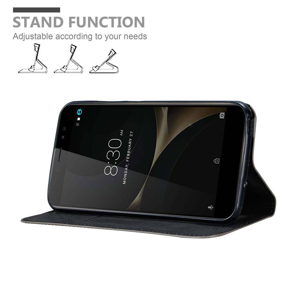 Cadorabo Hülle für ZTE Nubia N1 LITE Schutz Hülle in Braun Handyhülle Etui Case Cover Magnetverschluss