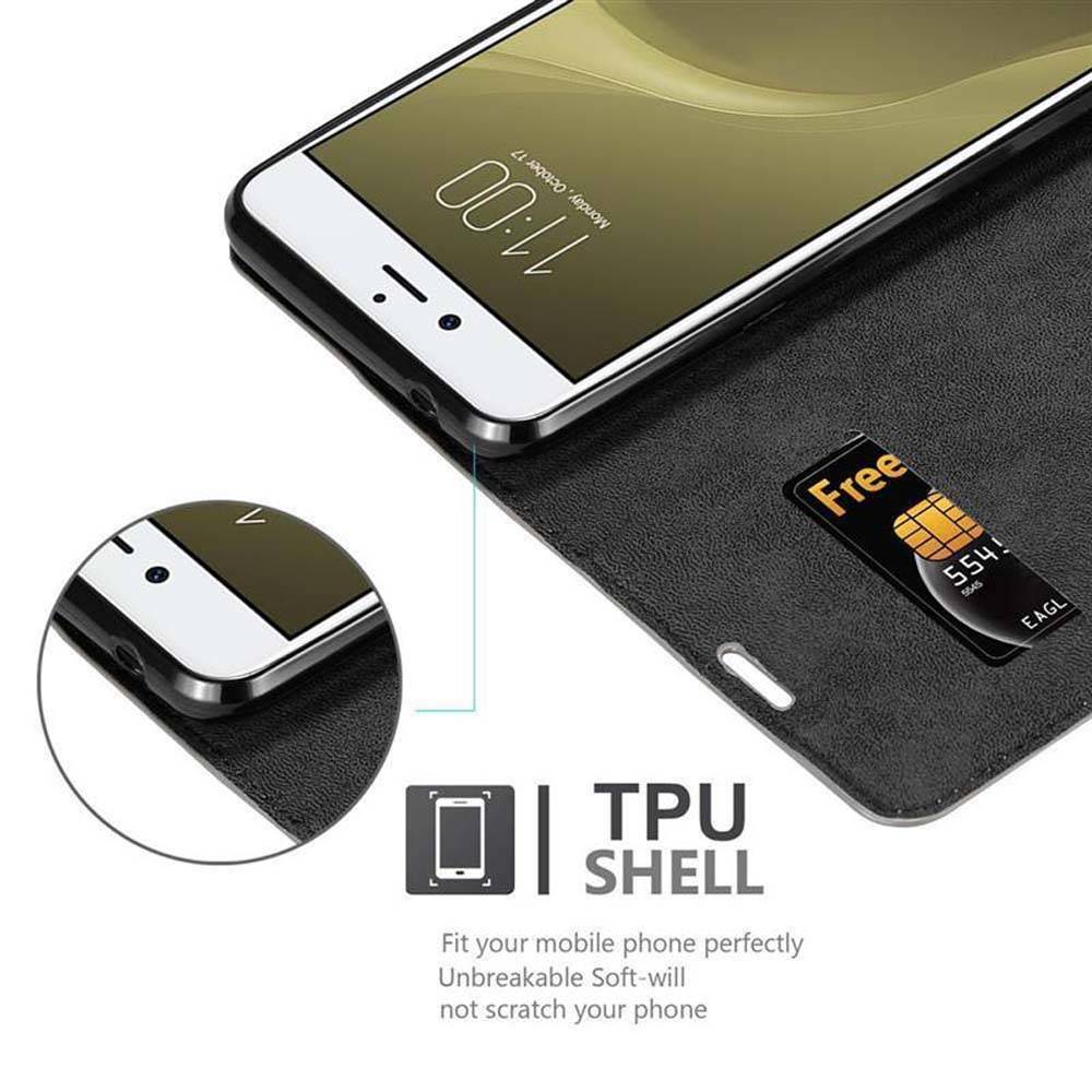 Cadorabo Hülle für ZTE Nubia Z11 Schutz Hülle in Braun Handyhülle Etui Case Cover Magnetverschluss