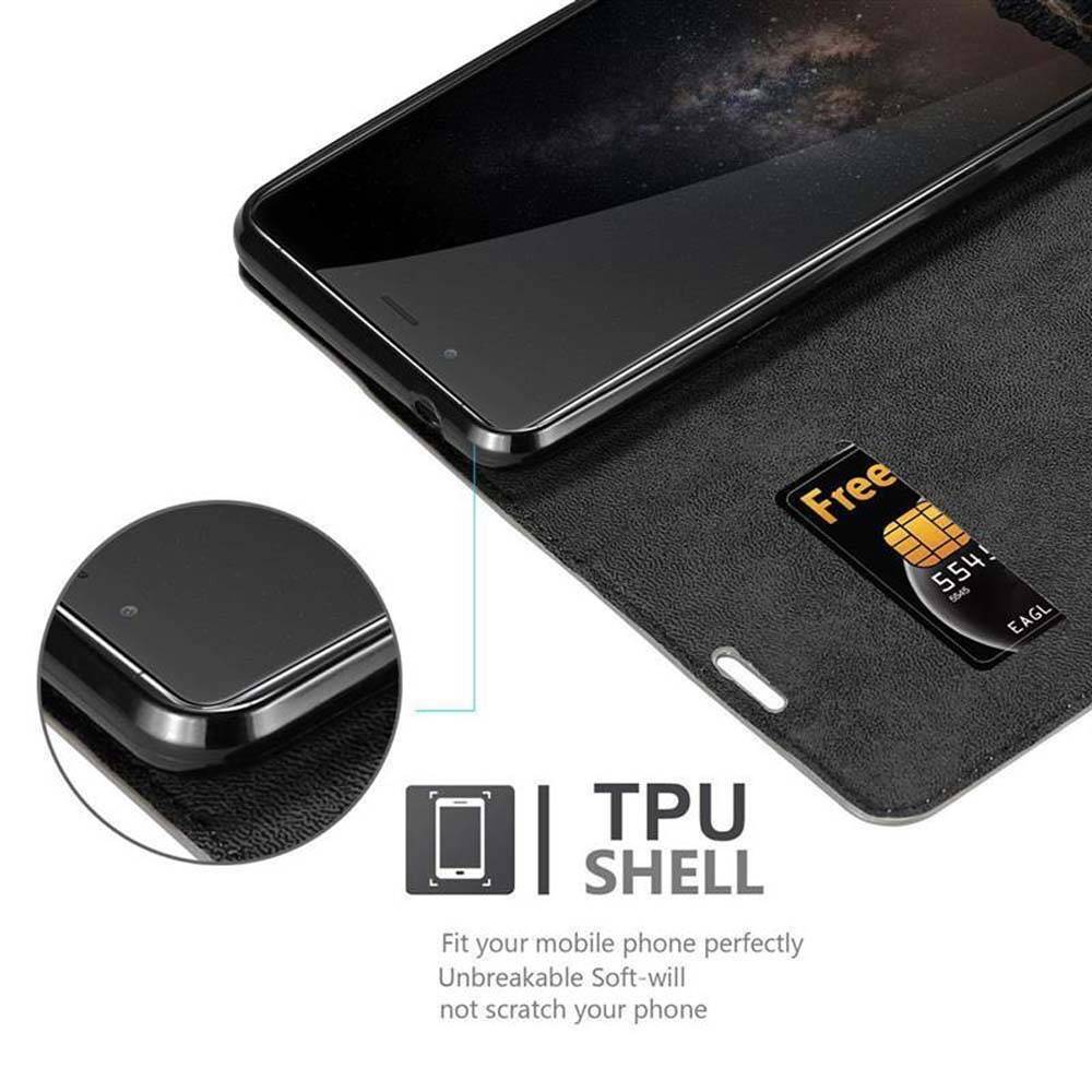 Cadorabo Hülle für ZTE Nubia Z11 MAX Schutz Hülle in Braun Handyhülle Etui Case Cover Magnetverschluss