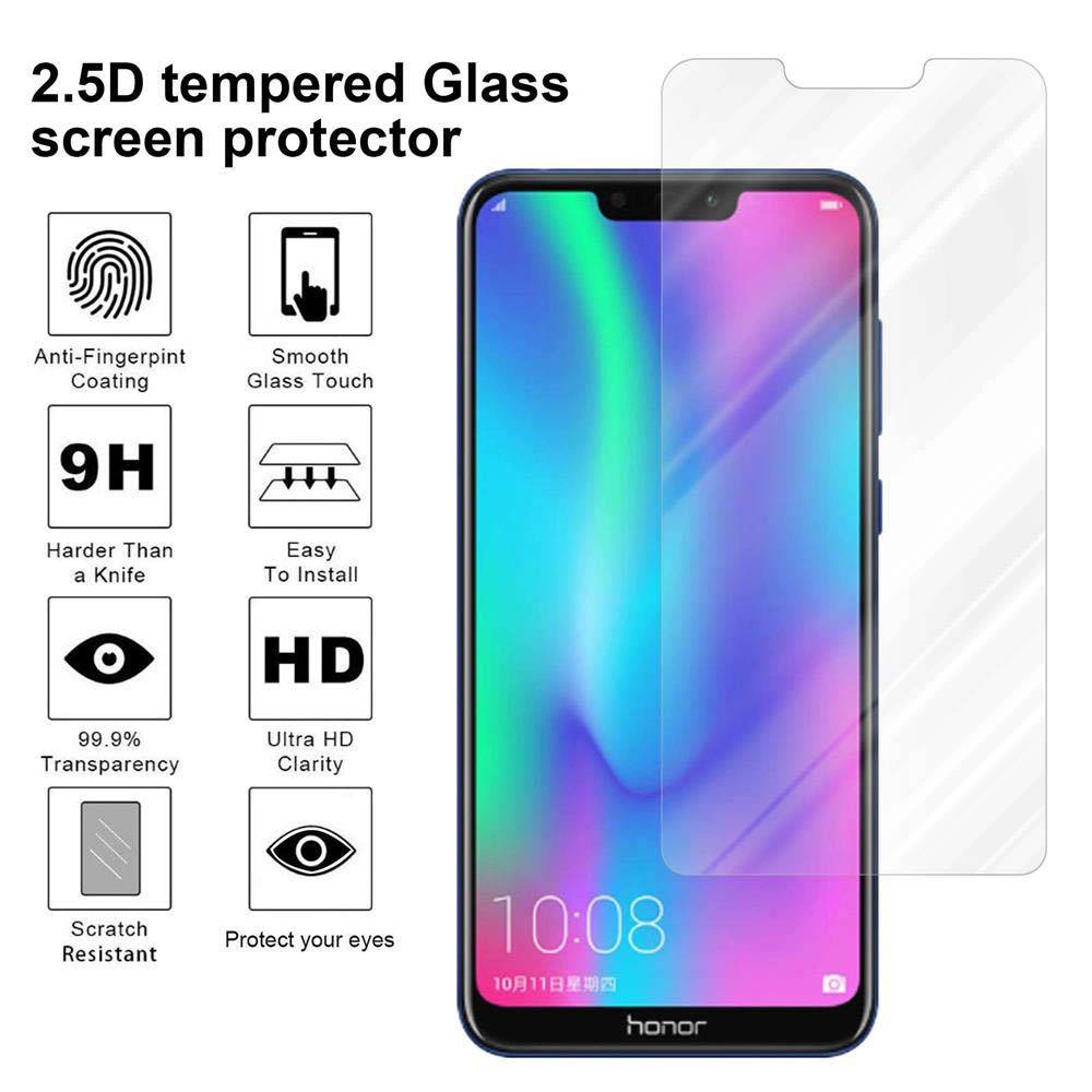 Cadorabo Panzer Folie für Honor 8C Schutzfolie in Transparent Gehärtetes Tempered Display-Schutzglas