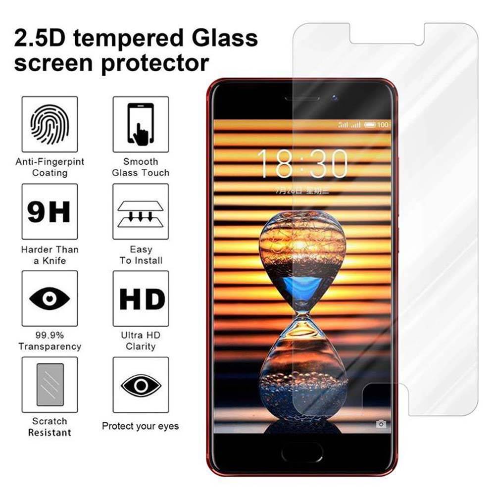 Cadorabo Panzer Folie für MEIZU PRO7 Schutzfolie in Transparent Gehärtetes Tempered Display-Schutzglas