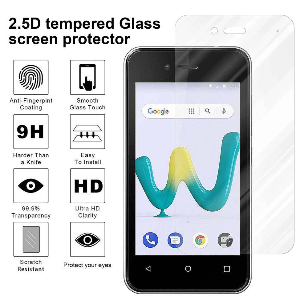 Cadorabo Panzer Folie für WIKO SUNNY 3 MINI Schutzfolie in Transparent Gehärtetes Tempered Display-Schutzglas