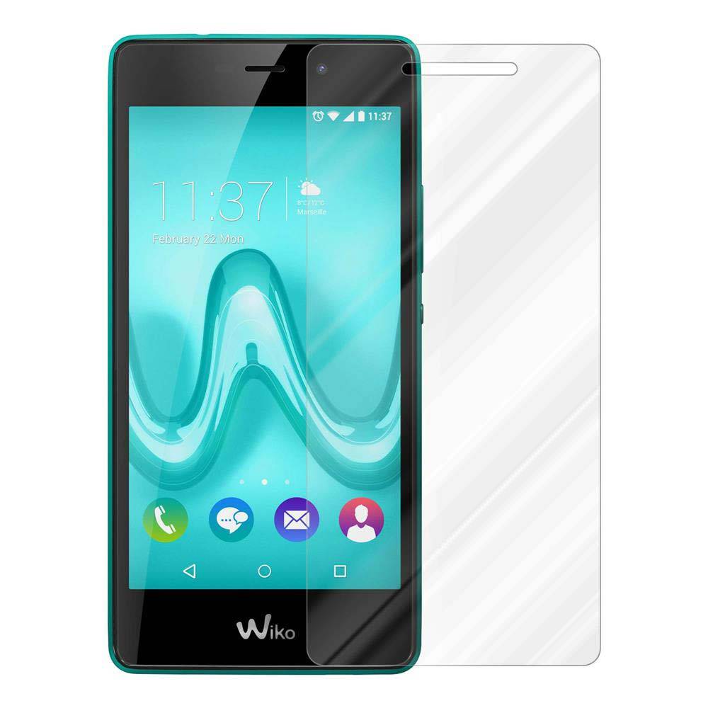 Cadorabo Panzer Folie für WIKO TOMMY Schutzfolie in Transparent Gehärtetes Tempered Display-Schutzglas