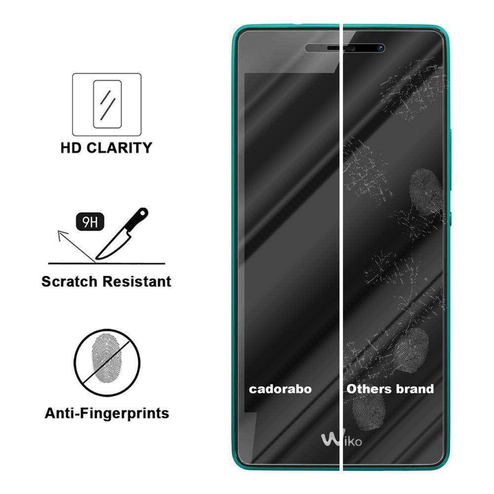 Cadorabo Panzer Folie für WIKO TOMMY Schutzfolie in Transparent Gehärtetes Tempered Display-Schutzglas