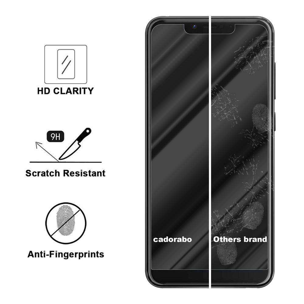 Cadorabo Panzer Folie für WIKO VIEW 2 GO Schutzfolie in Transparent Gehärtetes Tempered Display-Schutzglas