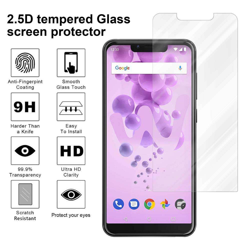 Cadorabo Panzer Folie für WIKO VIEW 2 GO Schutzfolie in Transparent Gehärtetes Tempered Display-Schutzglas