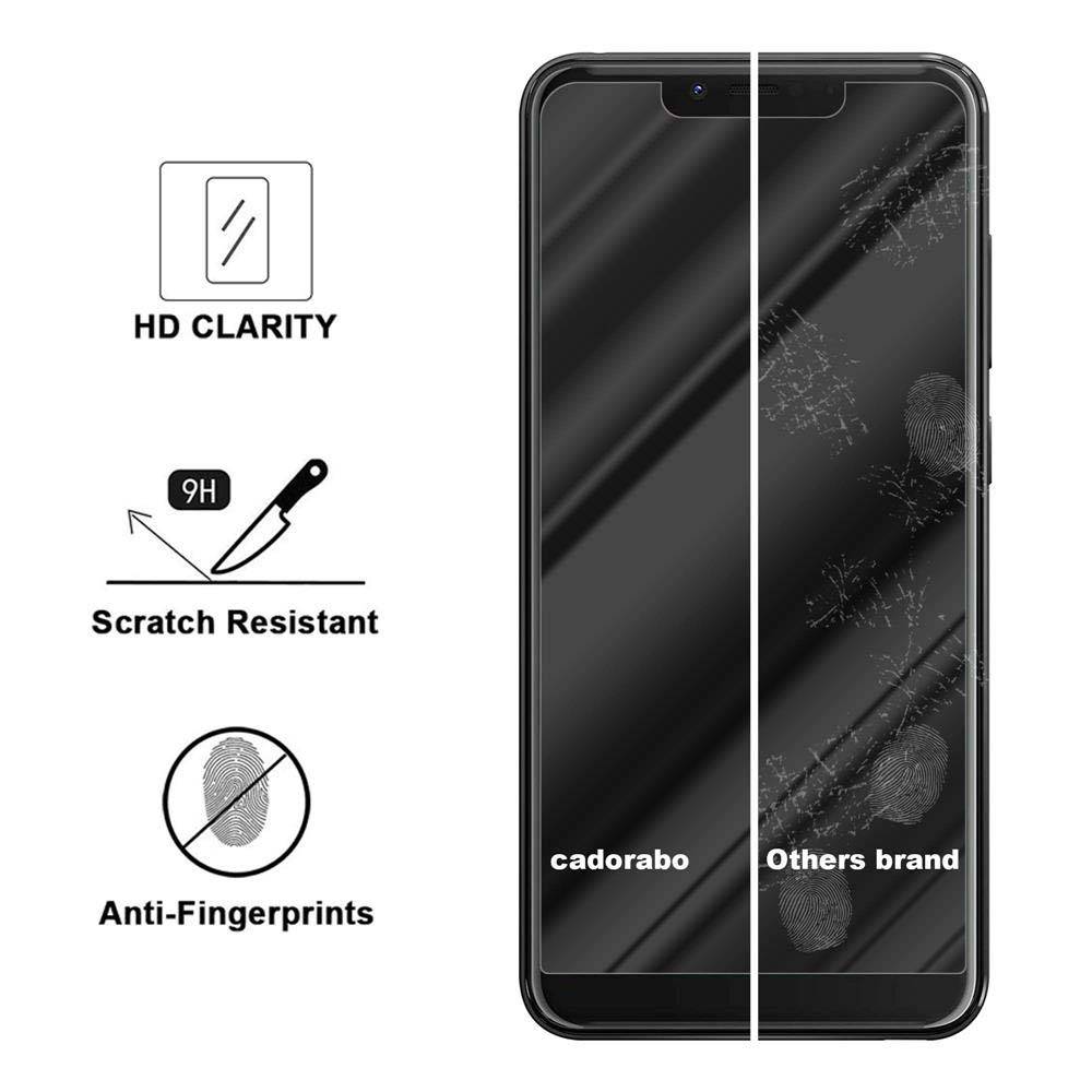 Cadorabo Panzer Folie für WIKO VIEW 2 PLUS Schutzfolie in Transparent Gehärtetes Tempered Display-Schutzglas