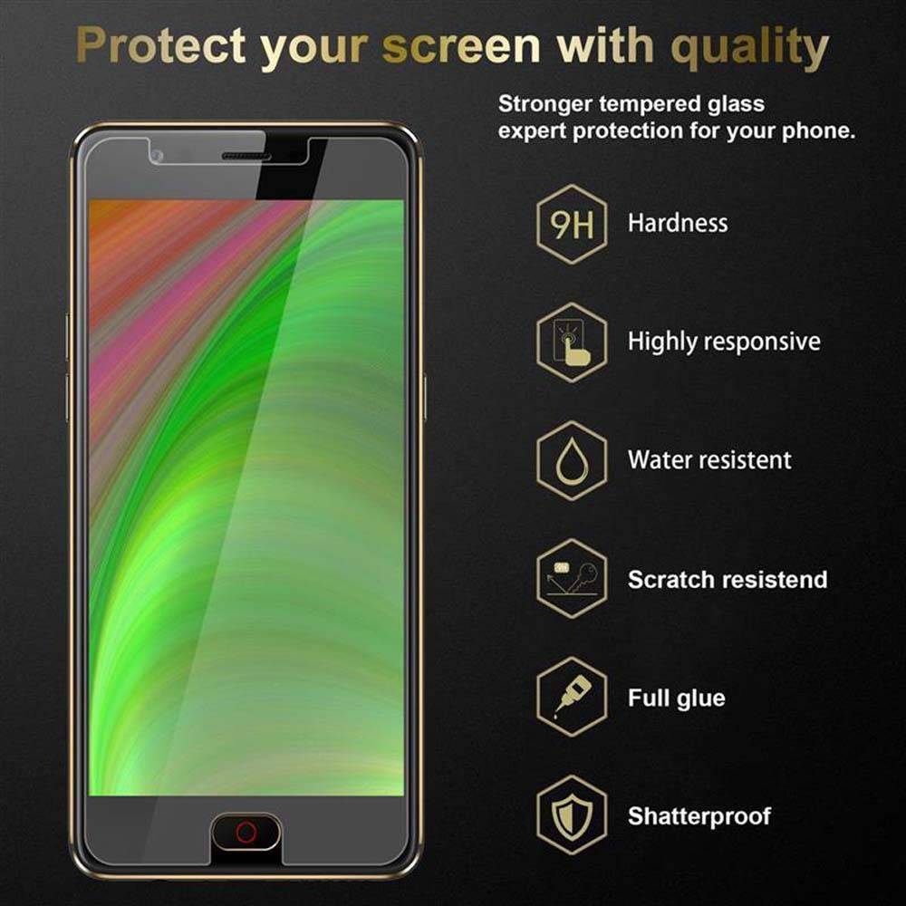 Cadorabo Panzer Folie für ZTE Nubia M2 Schutzfolie in Transparent Gehärtetes Tempered Display-Schutzglas