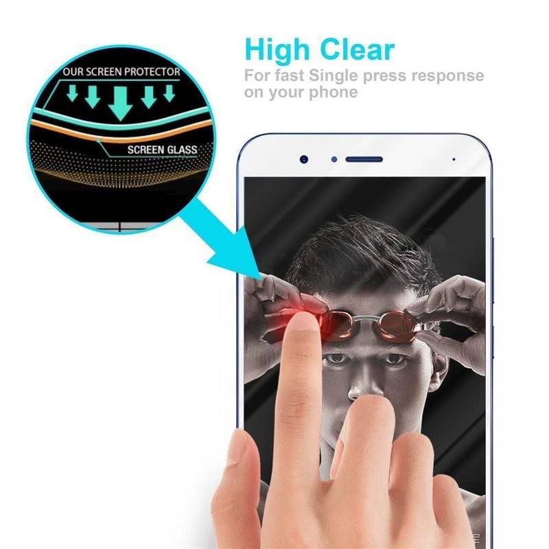 Cadorabo Vollbild Panzer Folie für Honor V9 - Schutzfolie in TRANSPARENT mit WEISS