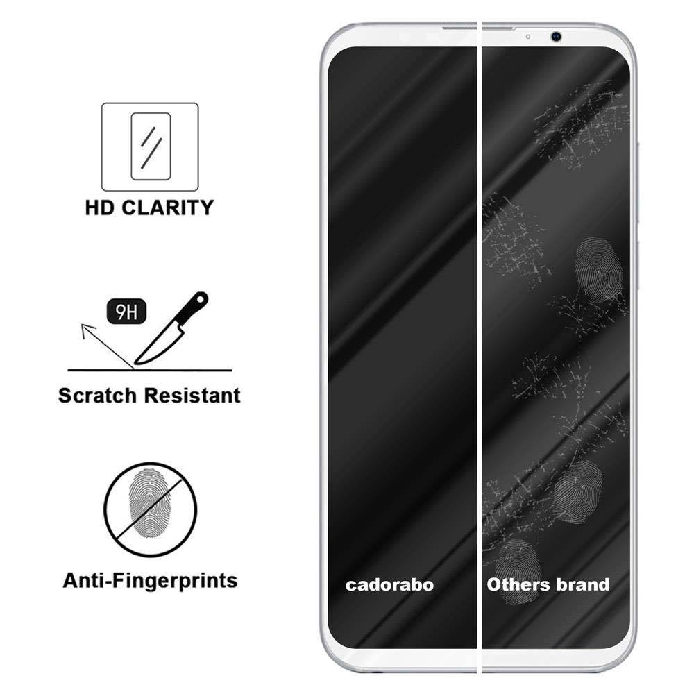 Cadorabo Panzerfolie für MEIZU 16TH Schutzfolie in Weiß Vollbild Folie Tempered Display Schutzglas