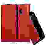 Cadorabo Hülle für MEIZU 16 Schutz Hülle in Rot Handyhülle Etui Case Cover Magnetverschluss