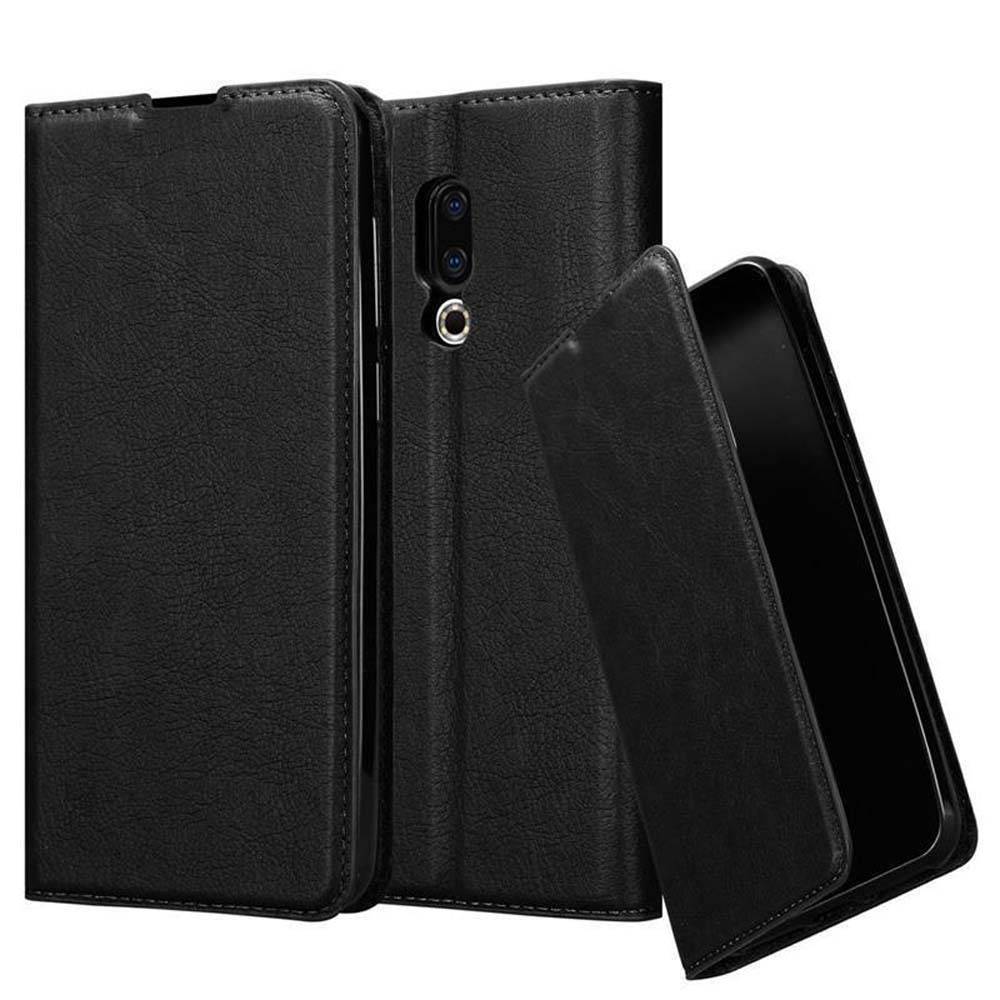 Cadorabo Hülle für MEIZU 16 Schutz Hülle in Schwarz Handyhülle Etui Case Cover Magnetverschluss