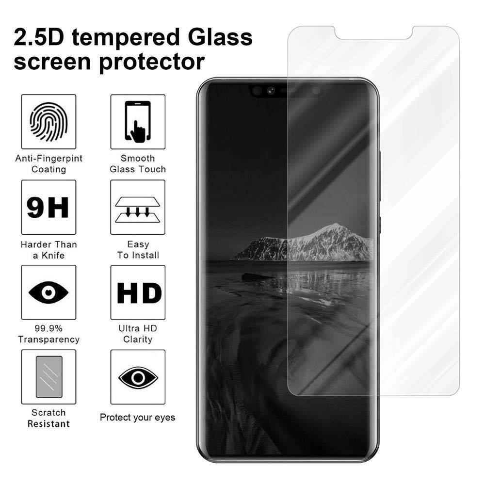 Cadorabo Panzer Folie für Huawei MATE 20 PRO Schutzfolie in Transparent Gehärtetes Tempered Display-Schutzglas
