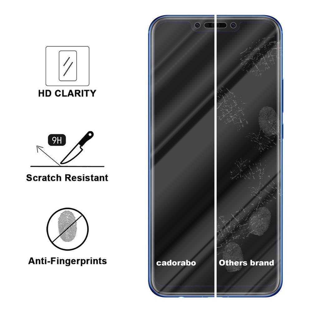Cadorabo Panzer Folie für Huawei P SMART PLUS Schutzfolie in Transparent Gehärtetes Tempered Display-Schutzglas