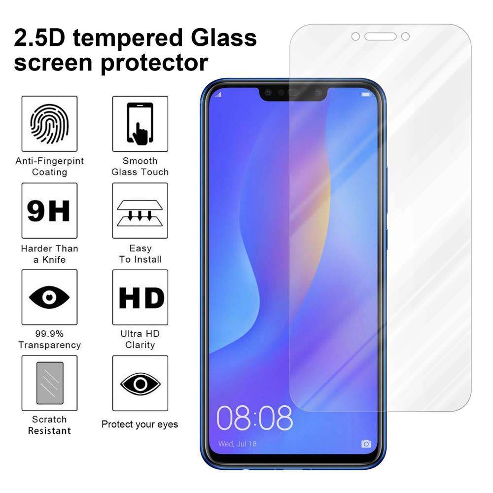 Cadorabo Panzer Folie für Huawei P SMART PLUS Schutzfolie in Transparent Gehärtetes Tempered Display-Schutzglas