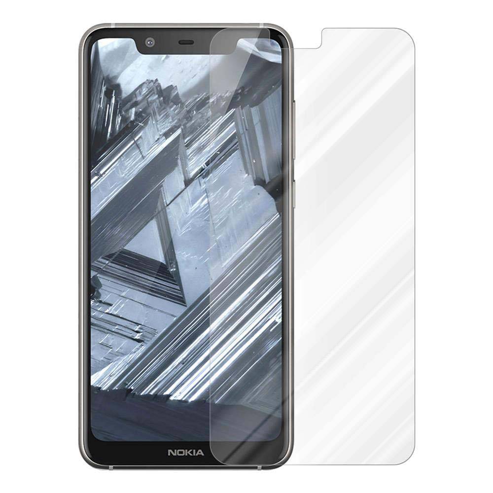 Cadorabo Panzer Folie für Nokia 5.1 2018 PLUS Schutzfolie in Transparent Gehärtetes Tempered Display-Schutzglas