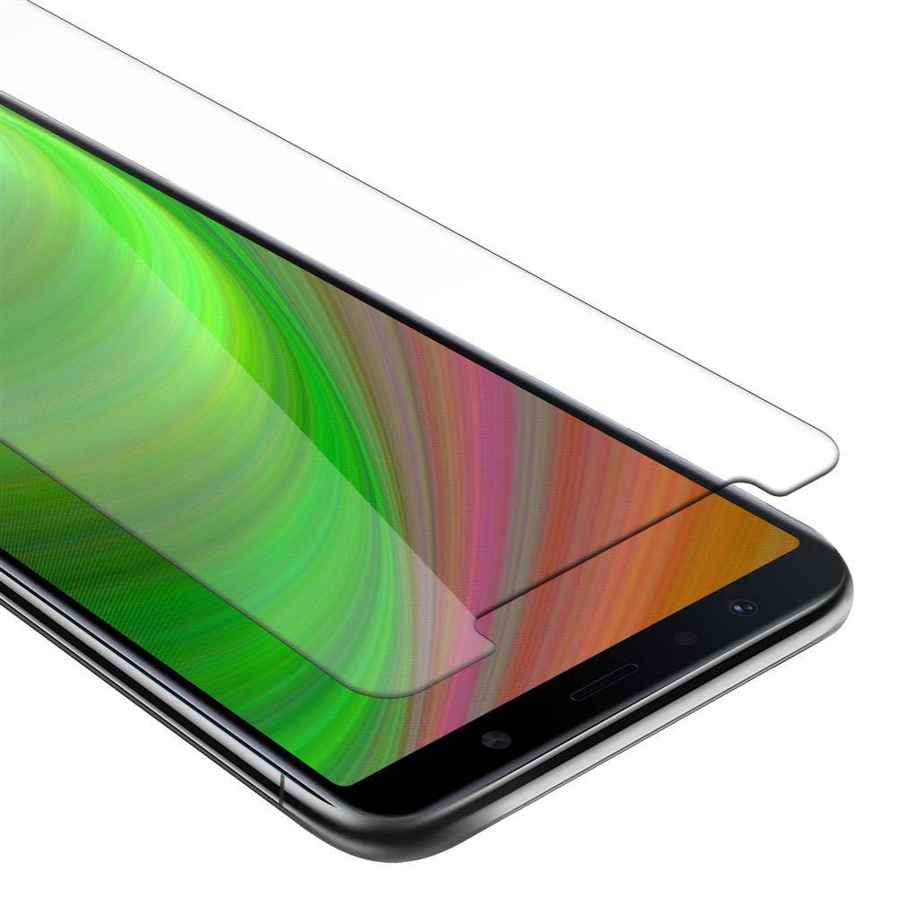 Cadorabo Panzer Folie für Samsung Galaxy A7 2018 Schutzfolie in Transparent Gehärtetes Tempered Display-Schutzglas