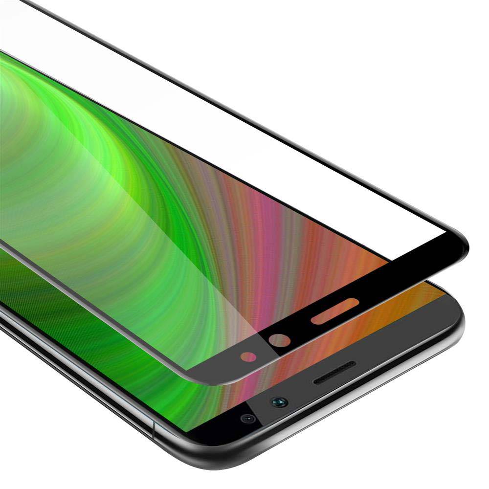 Cadorabo Panzerfolie für Honor 10 LITE Schutzfolie in Schwarz Vollbild Folie Tempered Display Schutzglas