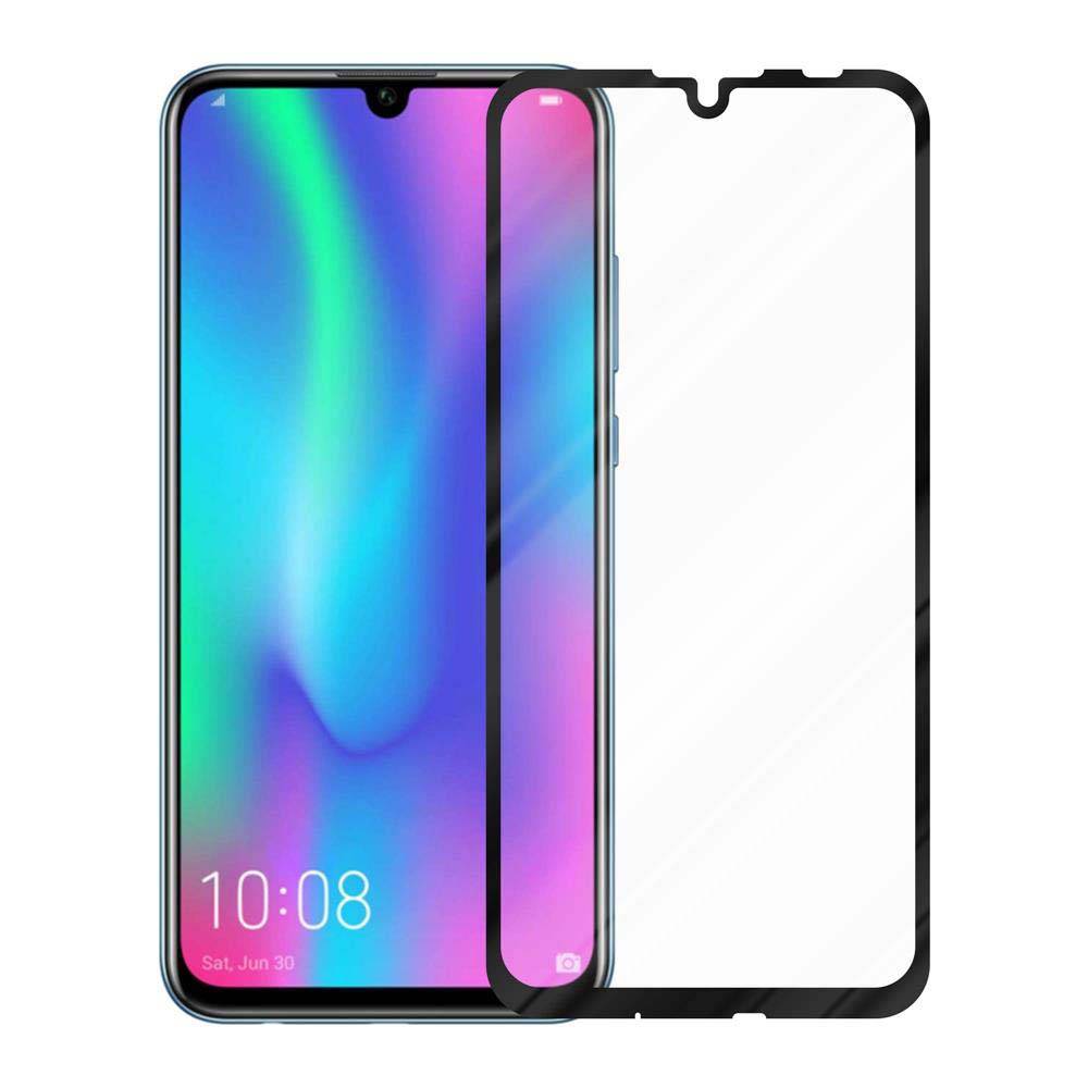 Cadorabo Panzerfolie für Honor 10 LITE Schutzfolie in Schwarz Vollbild Folie Tempered Display Schutzglas