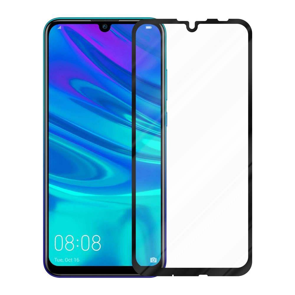 Cadorabo Panzerfolie für Huawei P SMART 2019 Schutzfolie in Schwarz Vollbild Folie Tempered Display Schutzglas