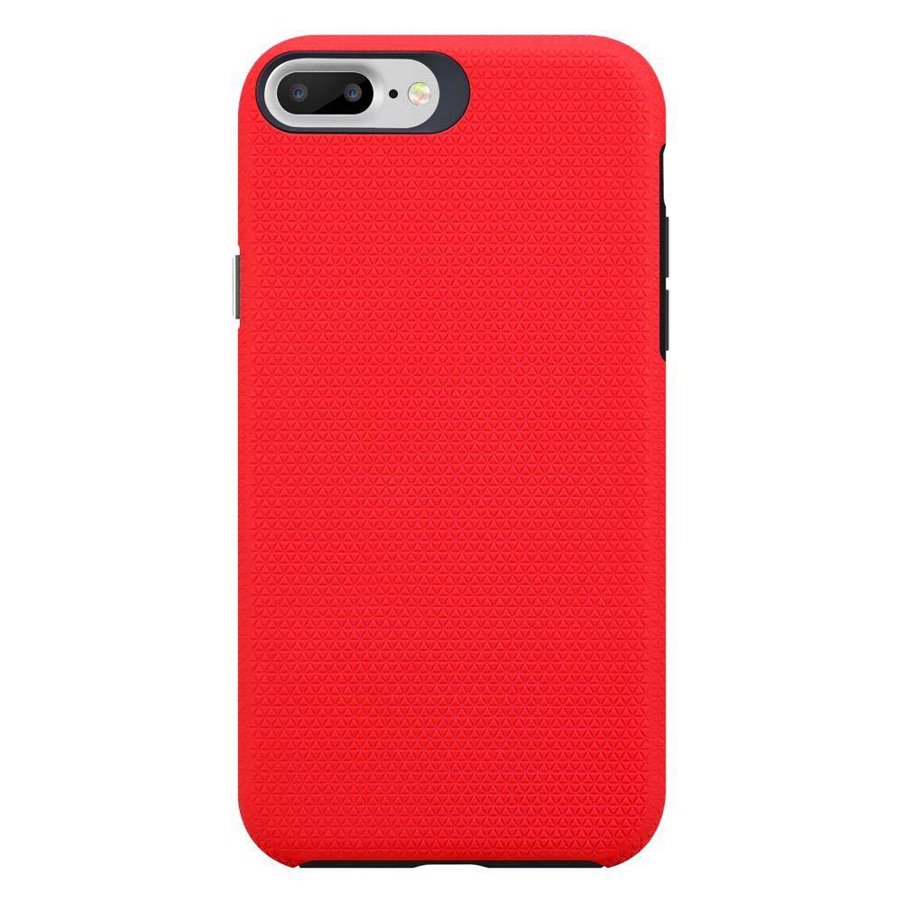Cadorabo Schutzhülle für Apple iPhone 6 PLUS / 6S PLUS / 7 PLUS / 7S PLUS / 8 PLUS Hülle in Rot Outdoor Etui Hybrid