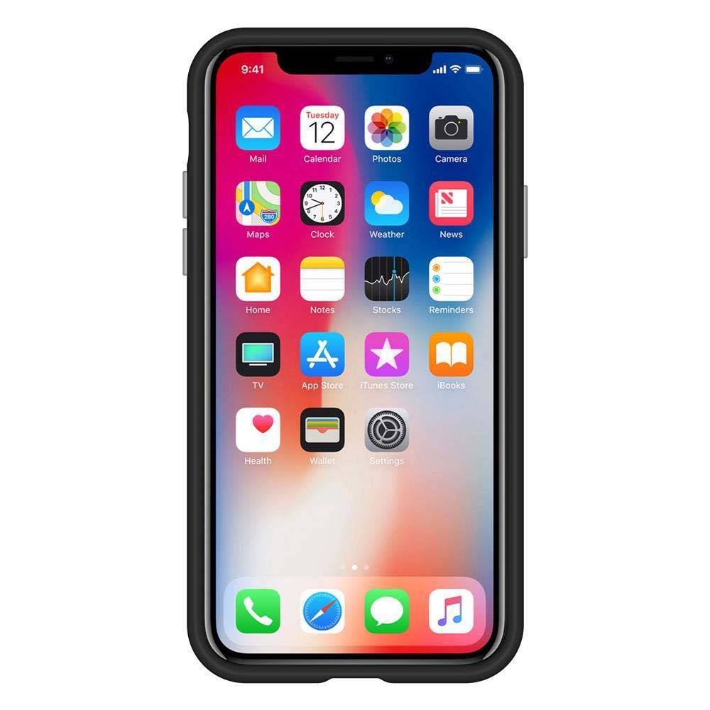 Cadorabo Schutzhülle für Apple iPhone X / XS Hülle in Rot Outdoor Etui Hybrid Handyhülle extra Grip Anti Rutsch