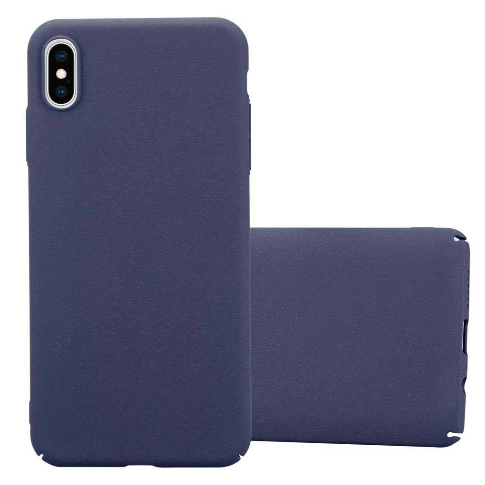Cadorabo Schutzhülle für Apple iPhone XS MAX Hülle in Blau Etui Hard Case Handyhülle Cover