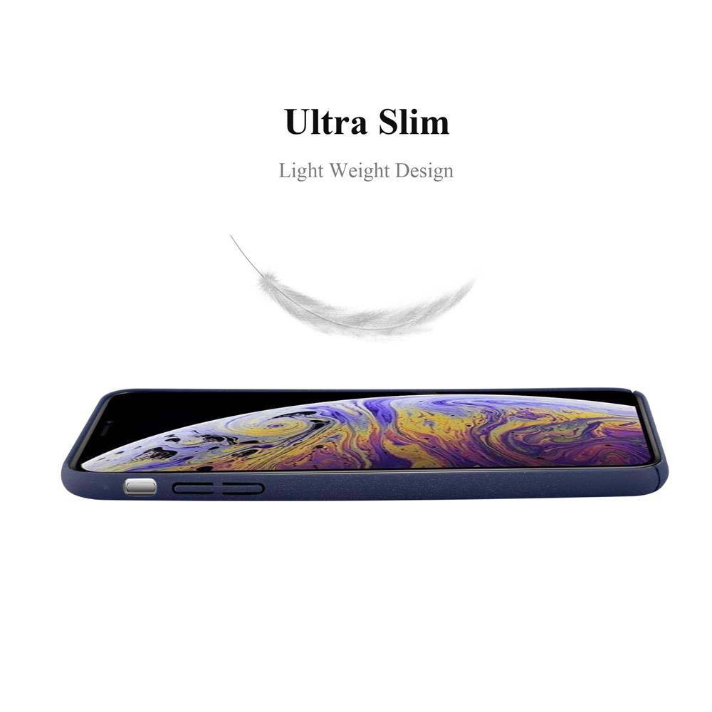 Cadorabo Schutzhülle für Apple iPhone XS MAX Hülle in Blau Etui Hard Case Handyhülle Cover