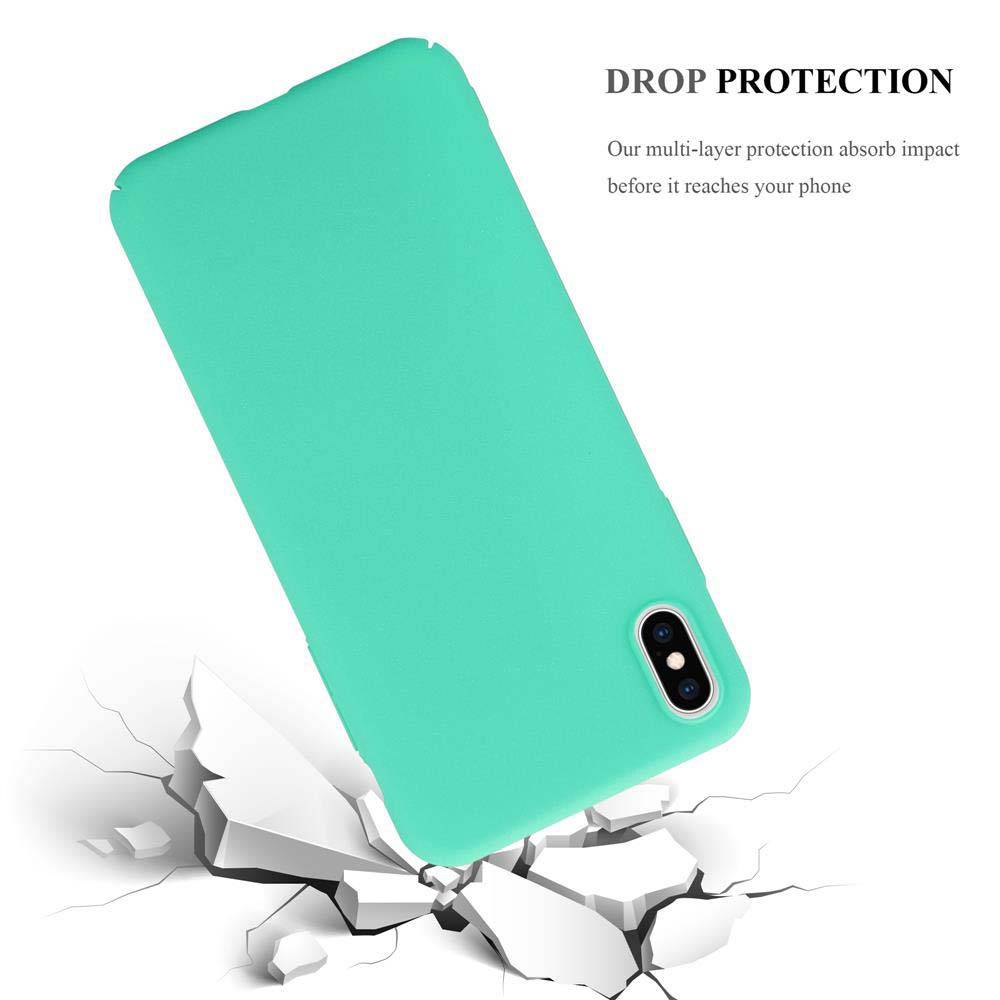 Cadorabo Schutzhülle für Apple iPhone XS MAX Hülle in Grün Etui Hard Case Handyhülle Cover