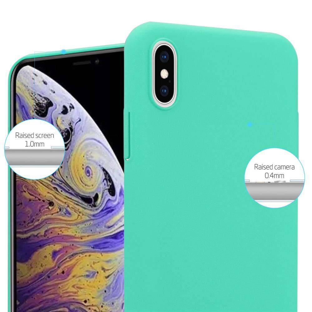 Cadorabo Schutzhülle für Apple iPhone XS MAX Hülle in Grün Etui Hard Case Handyhülle Cover