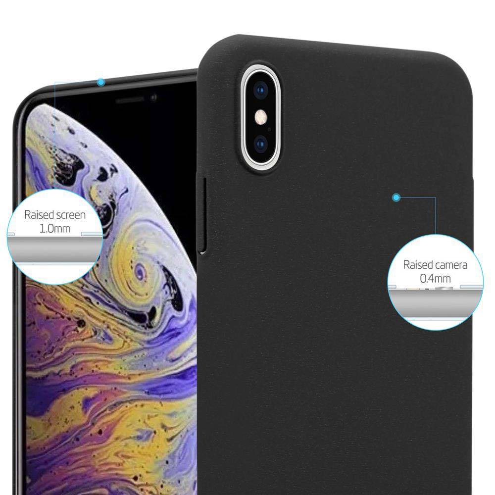 Cadorabo Schutzhülle für Apple iPhone XS MAX Hülle in Schwarz Etui Hard Case Handyhülle Cover