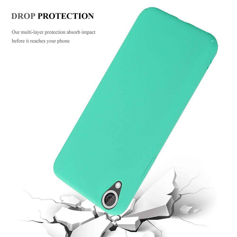 Cadorabo Schutzhülle für HTC Desire 820 Hülle in Grün Etui Hard Case Handyhülle Cover