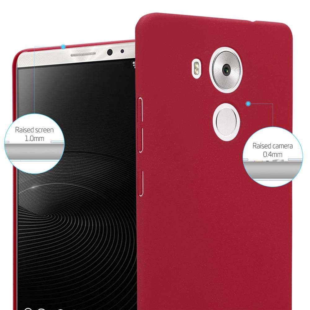 Cadorabo Schutzhülle für Huawei MATE 8 Hülle in Rot Etui Hard Case Handyhülle Cover