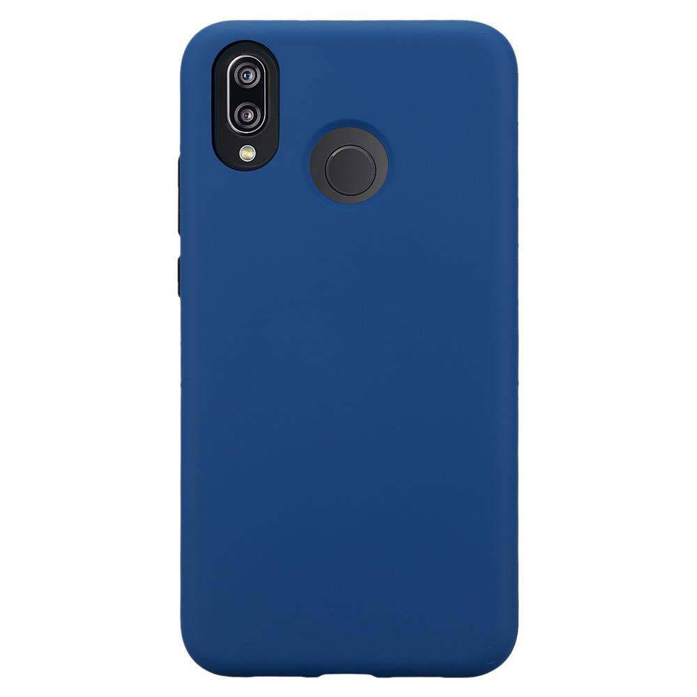 Cadorabo Hülle für Huawei P20 LITE 2018 / NOVA 3E Schutz Hülle in Blau Hybrid Handyhülle Etui TPU Silikon Cover
