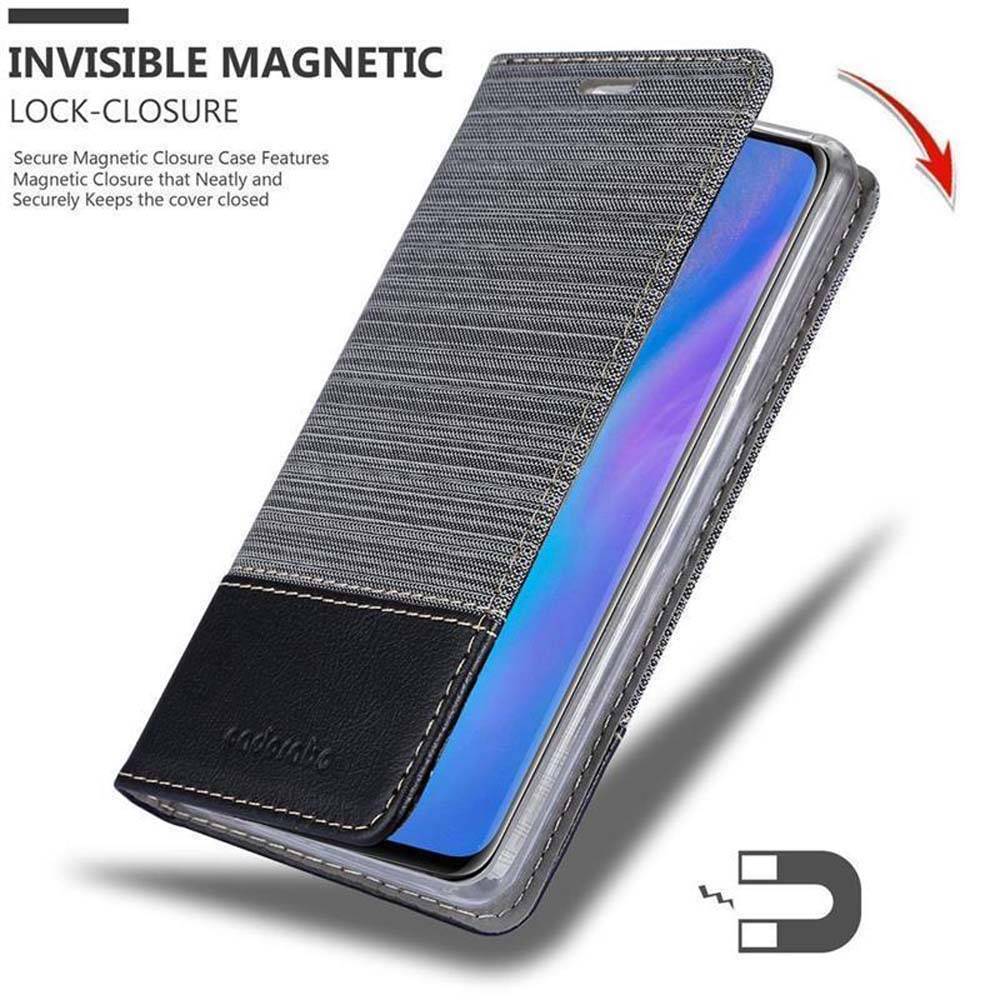 Cadorabo Hülle für Huawei P30 PRO Schutzhülle in Grau Handy Hülle Etui Book Case Cover