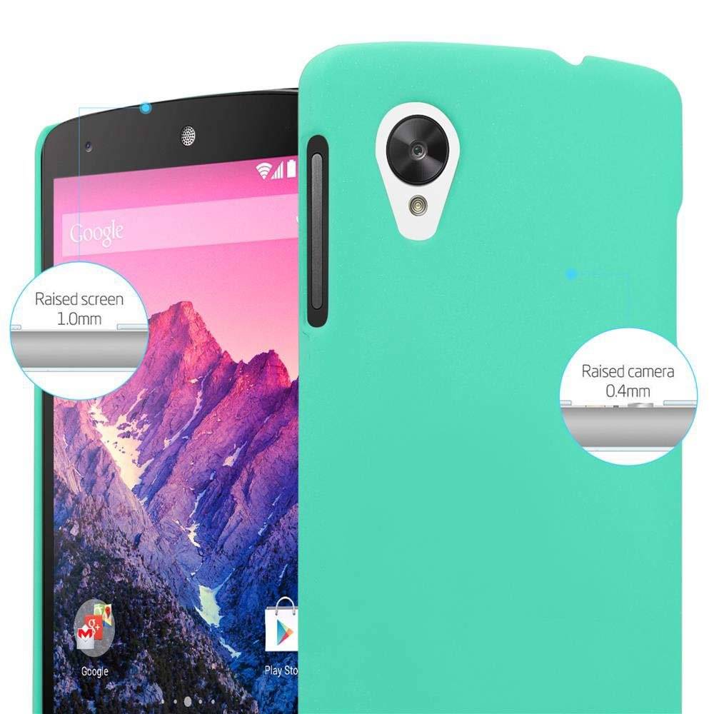 Cadorabo Hülle für Sony Xperia M4 AQUA Hülle in FROSTY GRÜN - Hardcase Handyhülle aus Plastik gegen Kratzer und Stöße - Schutzhülle Bumper Ult