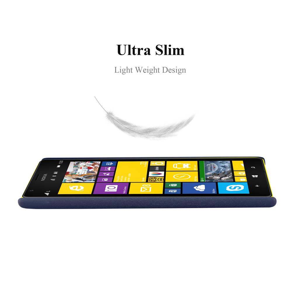 Cadorabo Schutzhülle für Nokia Lumia 1520 Hülle in Blau Etui Hard Case Handyhülle Cover
