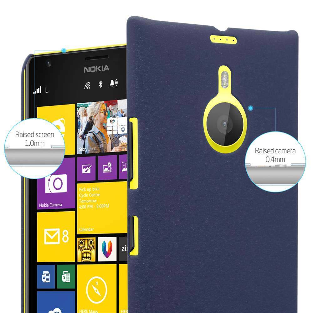 Cadorabo Schutzhülle für Nokia Lumia 1520 Hülle in Blau Etui Hard Case Handyhülle Cover
