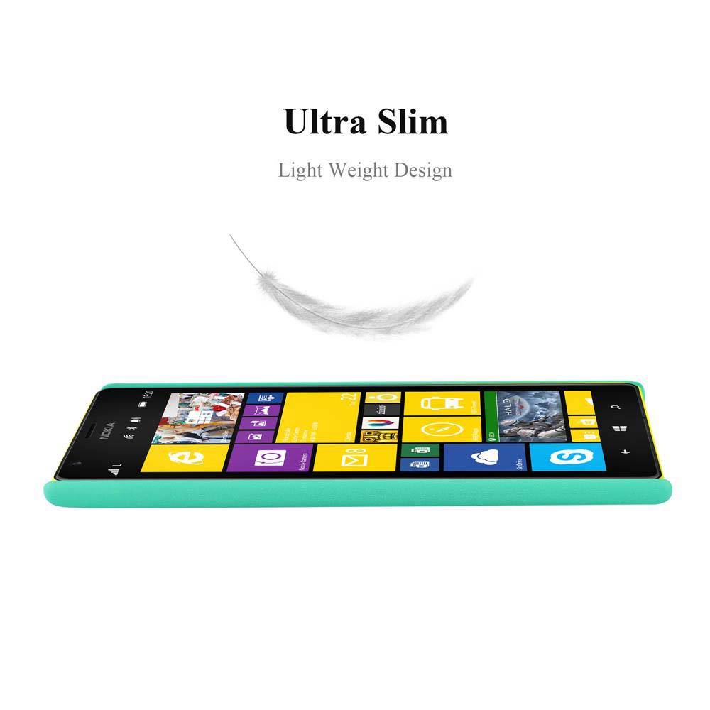 Cadorabo Schutzhülle für Nokia Lumia 1520 Hülle in Grün Etui Hard Case Handyhülle Cover