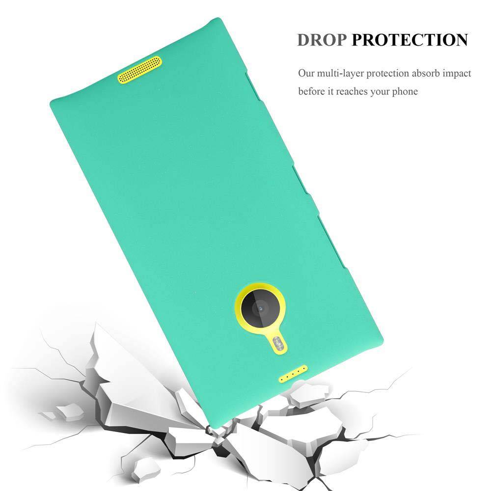 Cadorabo Schutzhülle für Nokia Lumia 1520 Hülle in Grün Etui Hard Case Handyhülle Cover