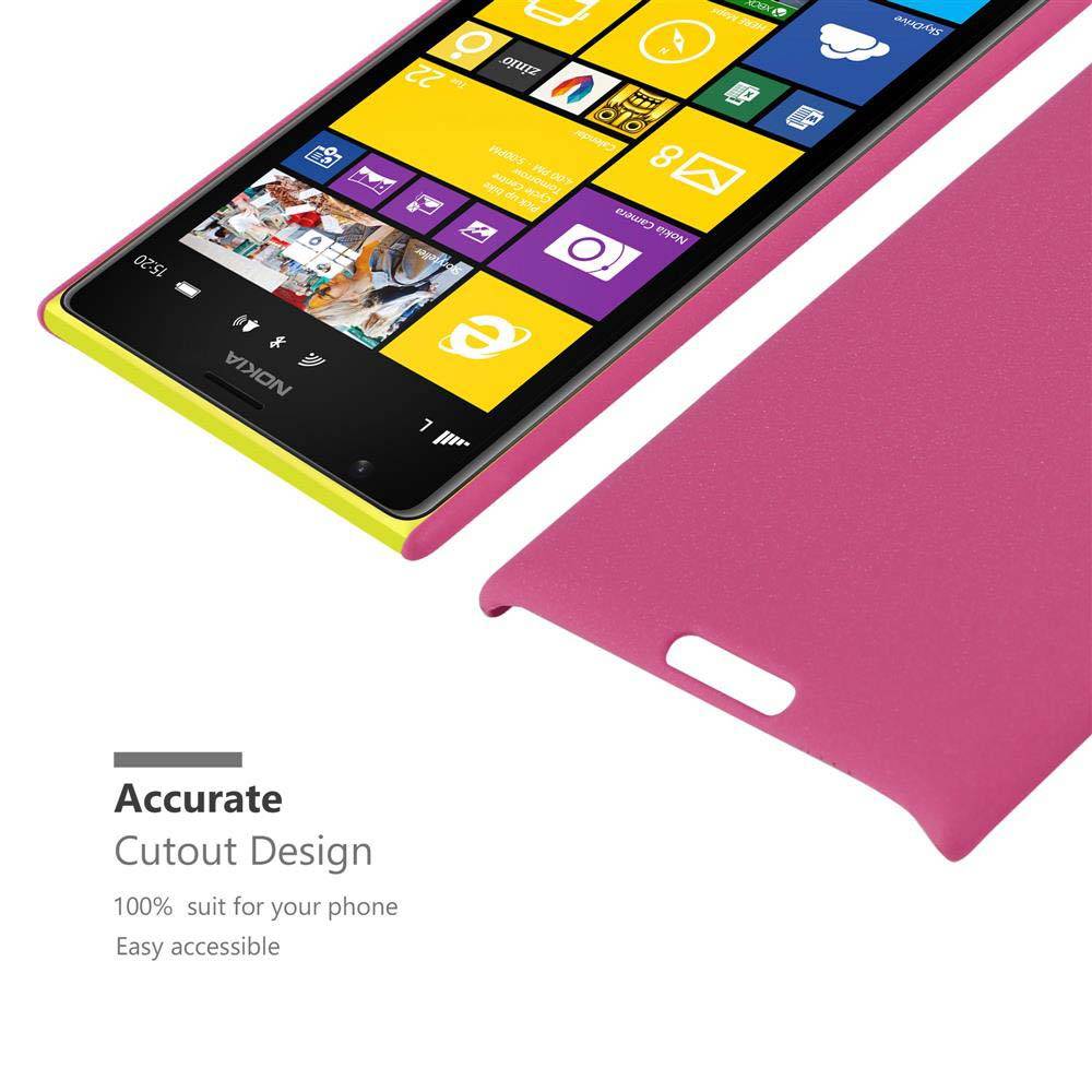 Cadorabo Schutzhülle für Nokia Lumia 1520 Hülle in Pink Etui Hard Case Handyhülle Cover