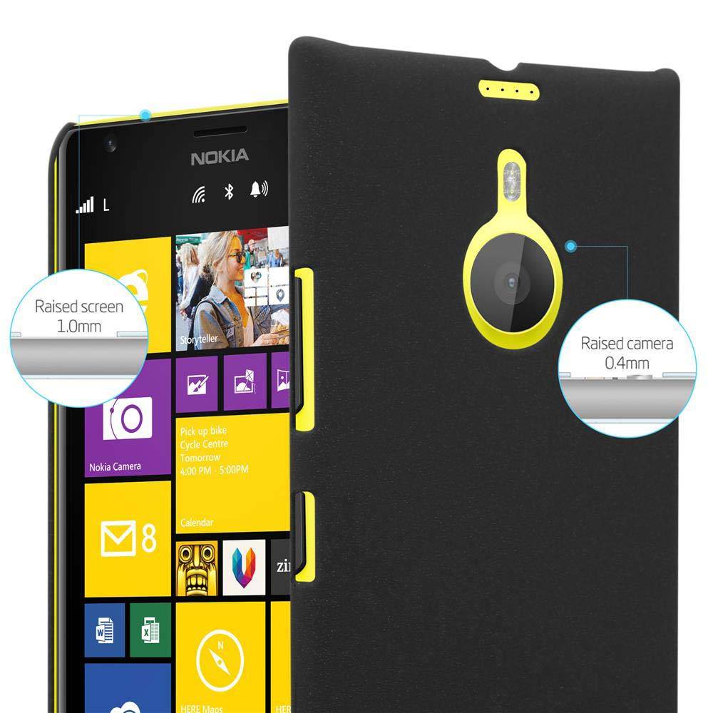 Cadorabo Schutzhülle für Nokia Lumia 1520 Hülle in Schwarz Etui Hard Case Handyhülle Cover