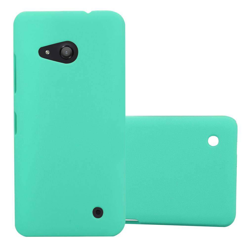 Cadorabo Schutzhülle für Nokia Lumia 550 Hülle in Grün Etui Hard Case Handyhülle Cover