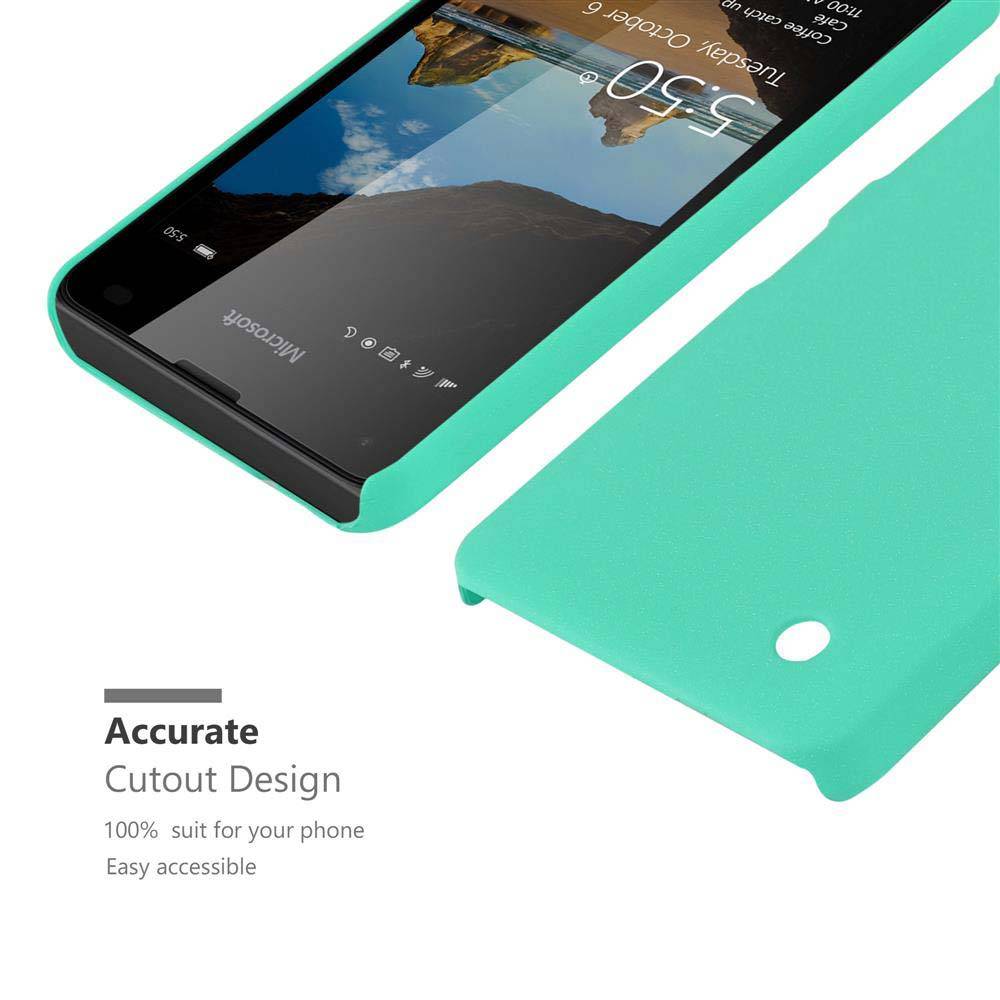 Cadorabo Schutzhülle für Nokia Lumia 550 Hülle in Grün Etui Hard Case Handyhülle Cover