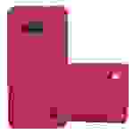 Cadorabo Schutzhülle für Nokia Lumia 550 Hülle in Rot Etui Hard Case Handyhülle Cover