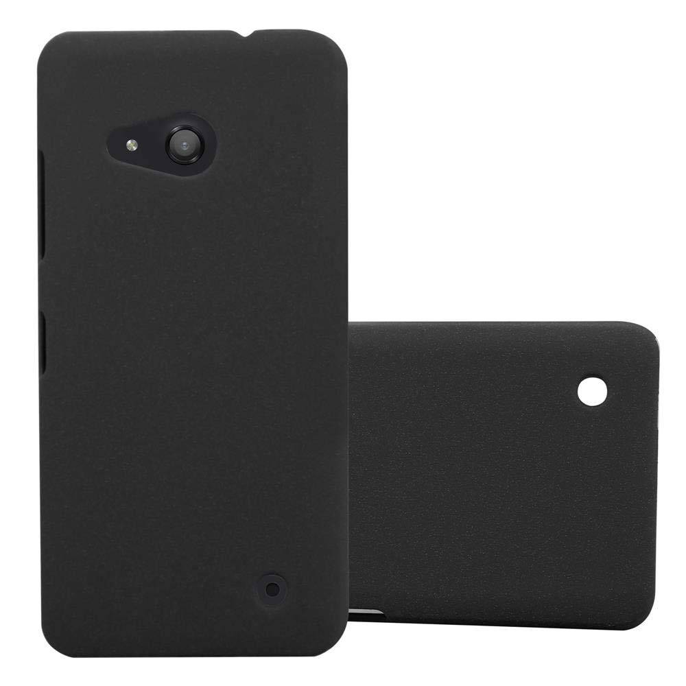 Cadorabo Schutzhülle für Nokia Lumia 550 Hülle in Schwarz Etui Hard Case Handyhülle Cover