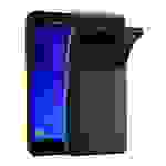 Cadorabo Hülle für Samsung Galaxy J3 2018 Schutz Hülle in Schwarz Schutzhülle TPU Silikon Cover Etui Case